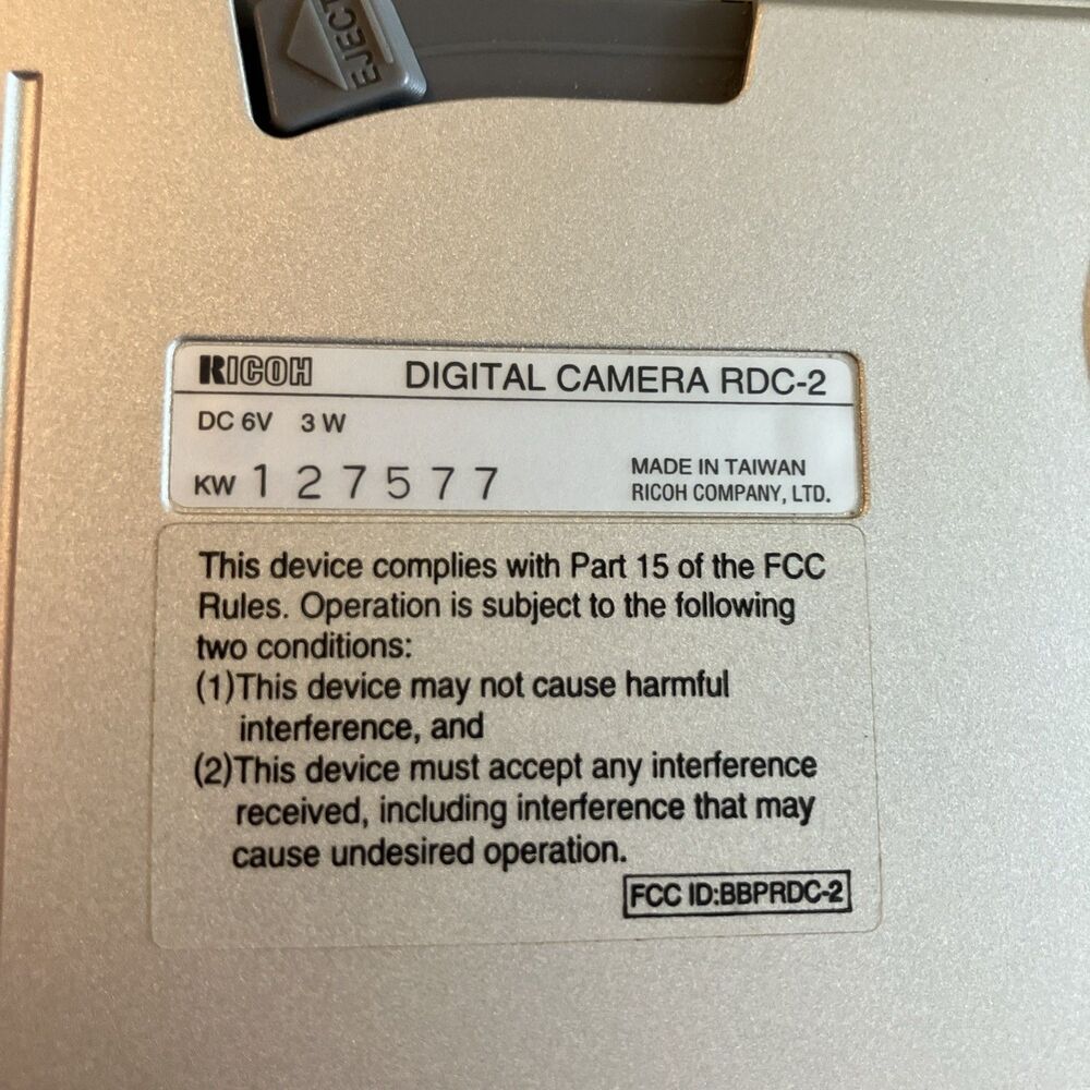 Vintage Ricoh RDC-2 Digital Camera System DM-2 LCD DR With Manuals - Picture 10 of 12